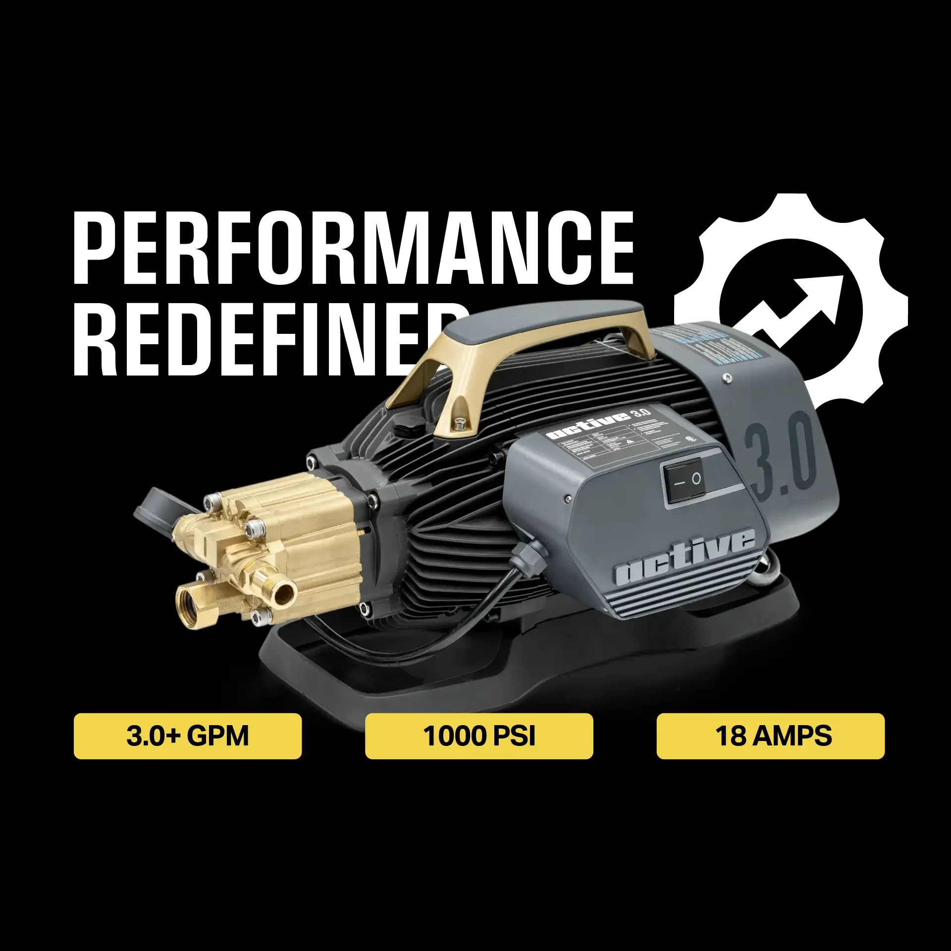 Active 3.0 Electric Pressure Washer (Tool Only) - Image 3
