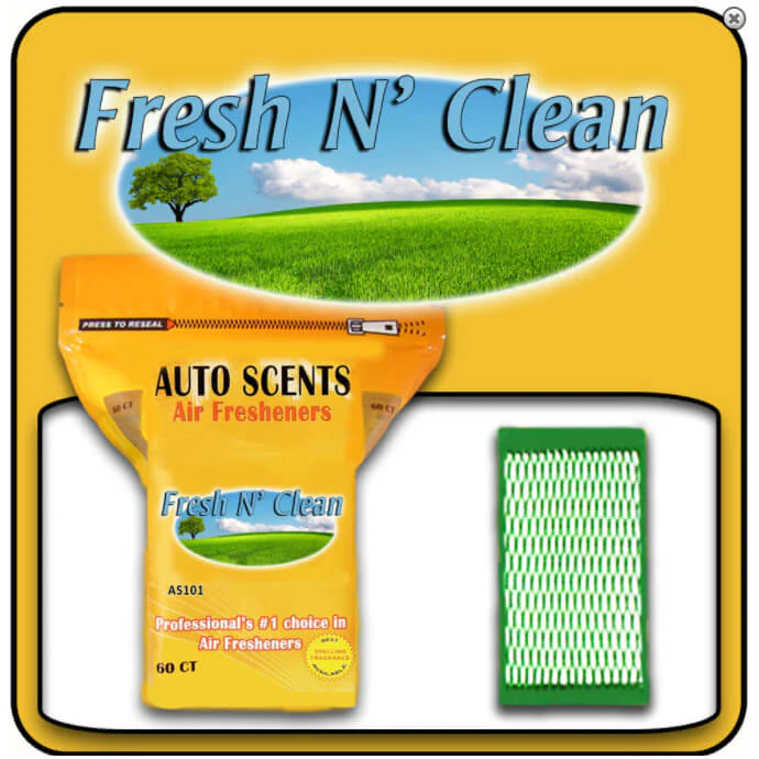 Autoscents Fresh N Clean Scent Pads 60 Count Bag