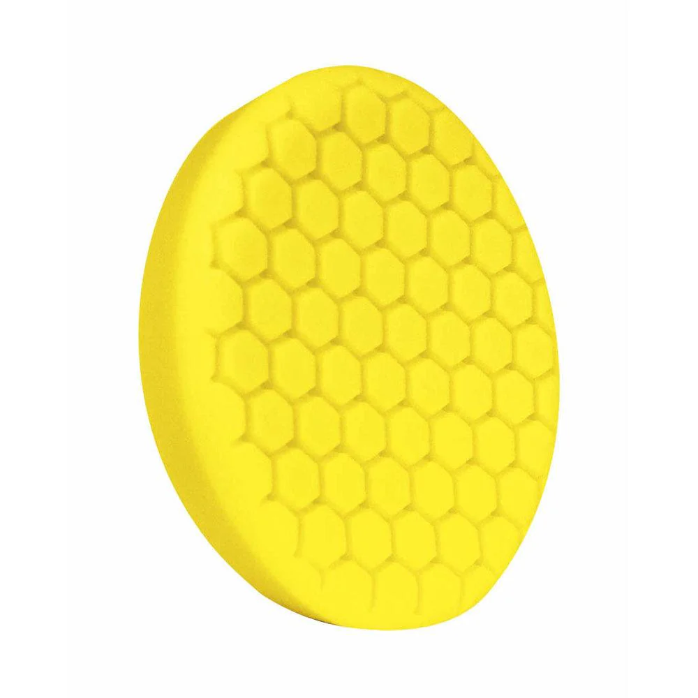 3" Buff and Shine Yellow Cutting Hex Pad 2-Pack