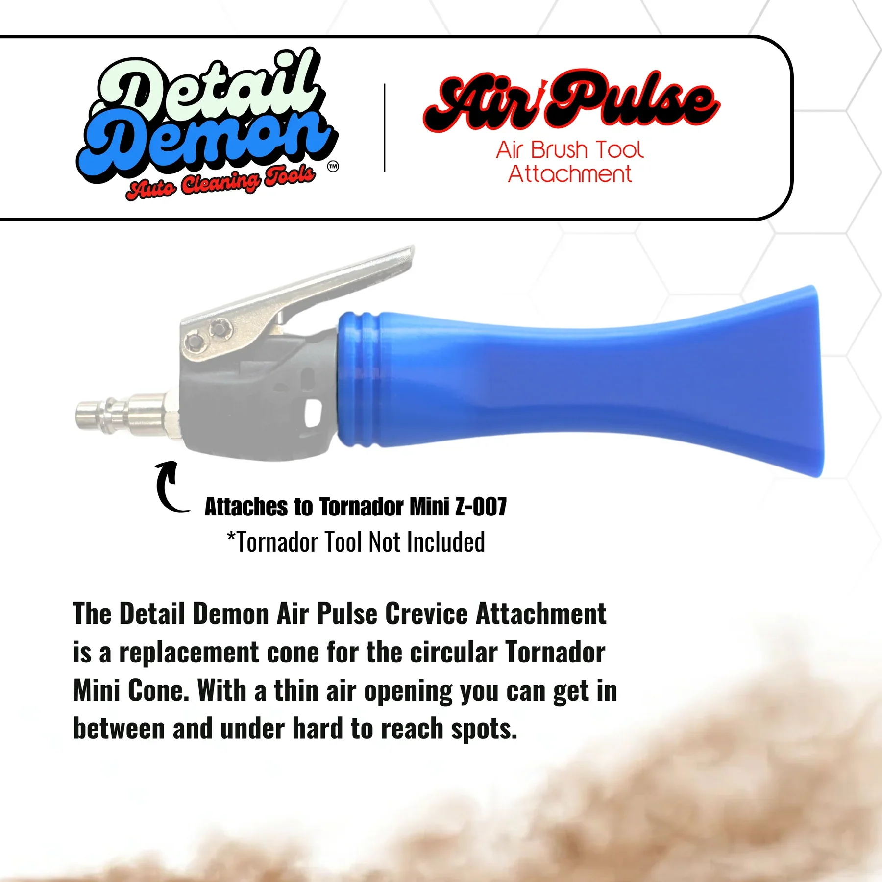 Detail Demon Air Pulse Crevice Attachment for the Tornador Mini Z-007 (2 Pack) DDAPC2 - Image 2