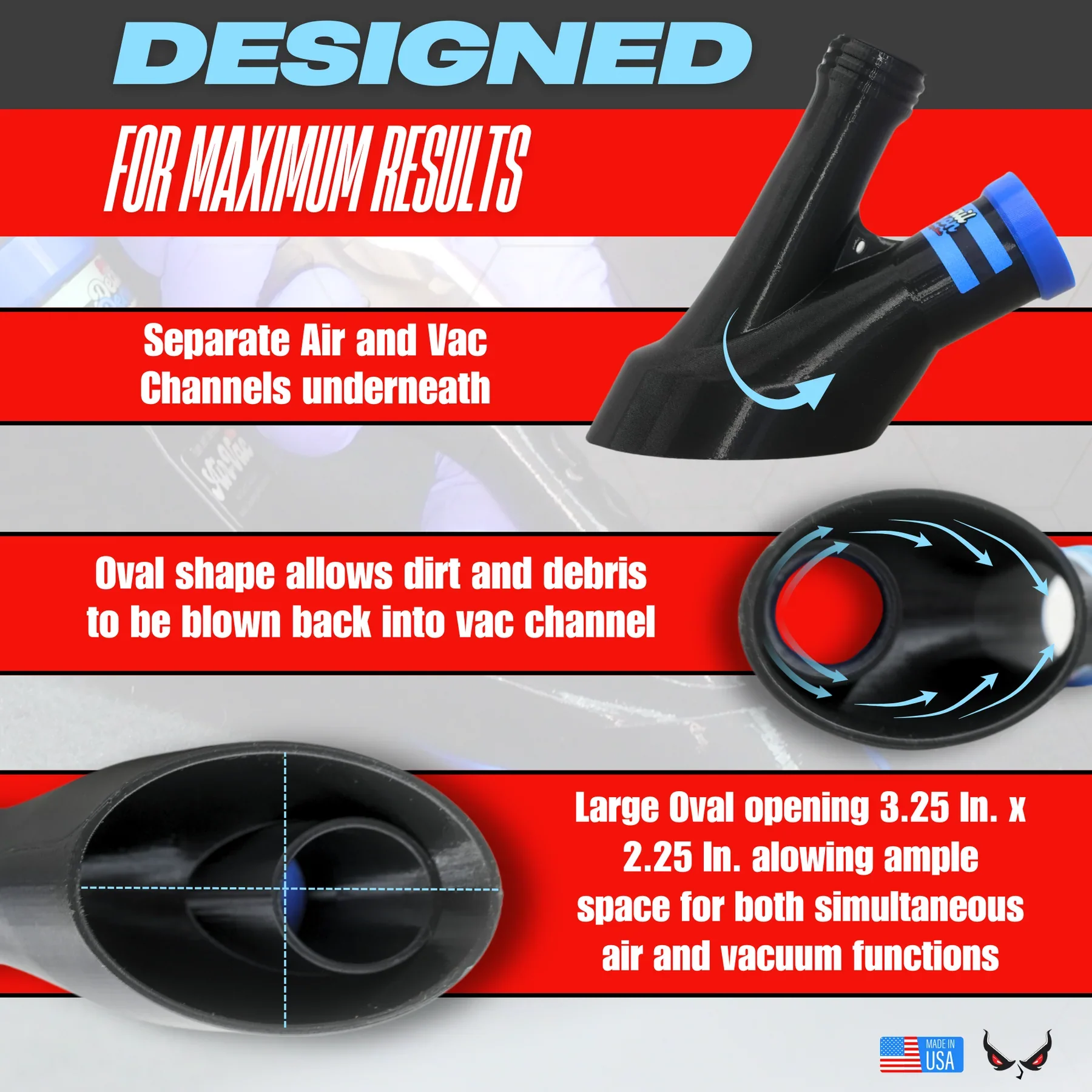 Detail Demon Air+Vac Attachment for the Tornador Mini Z-007 (DDAVOZ007) - Image 6