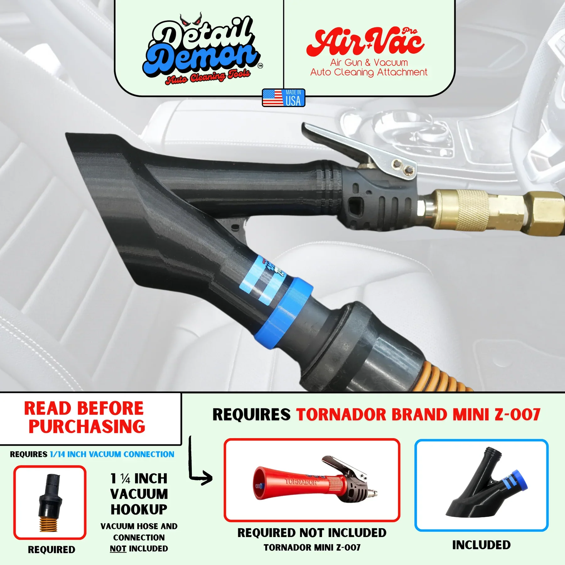 Detail Demon Air+Vac Attachment for the Tornador Mini Z-007 (DDAVOZ007) - Image 8
