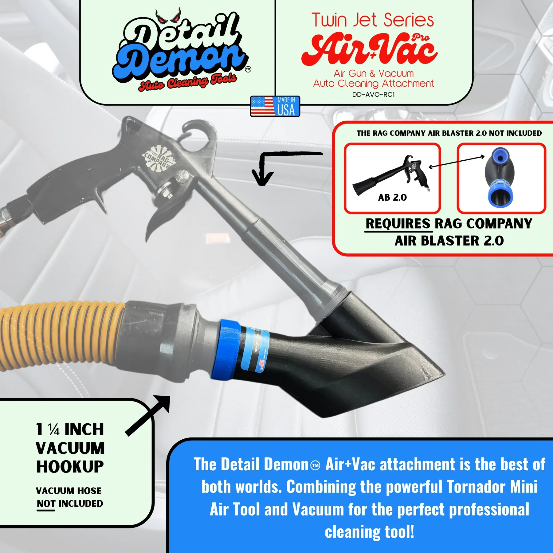 Detail Demon AIR+VAC Attachment for TRC Air Blaster V2 & Mini (DDAVORC2) - Image 7
