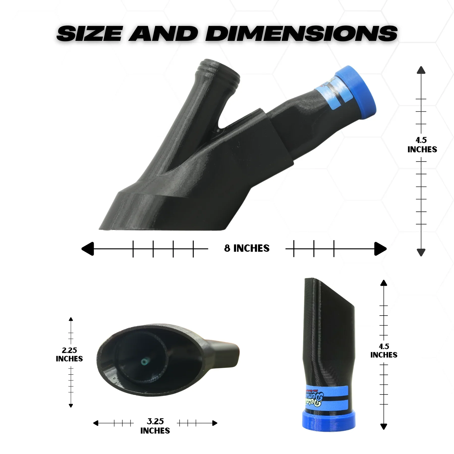 Detail Demon Crevice Air+Vac Oval Attachment for Tornador Mini Z-007 DD-CVAV-O-007 - Image 3