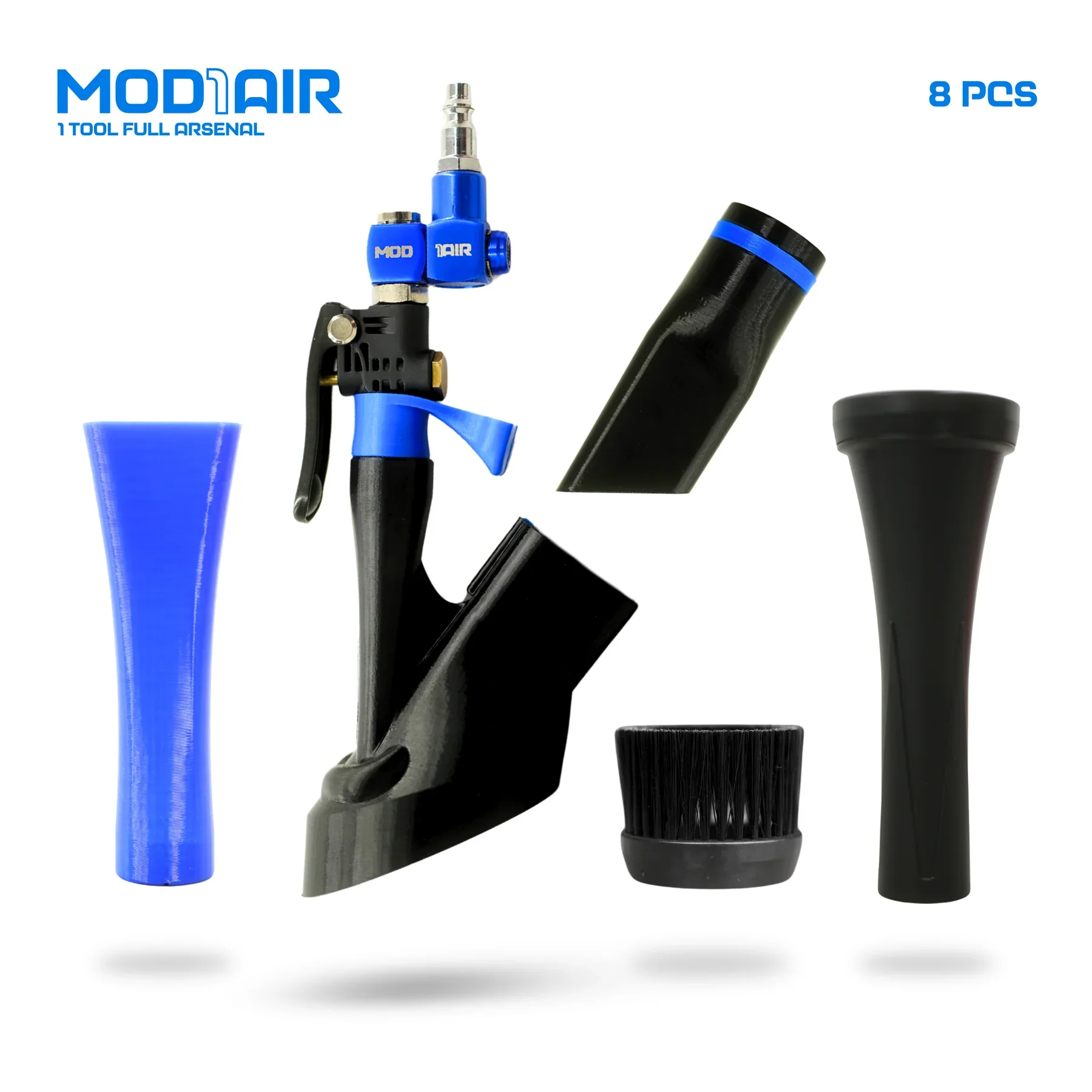 Detail Demon MOD1AIR Complete Air Tool 8 Piece Modular Detailing Kit