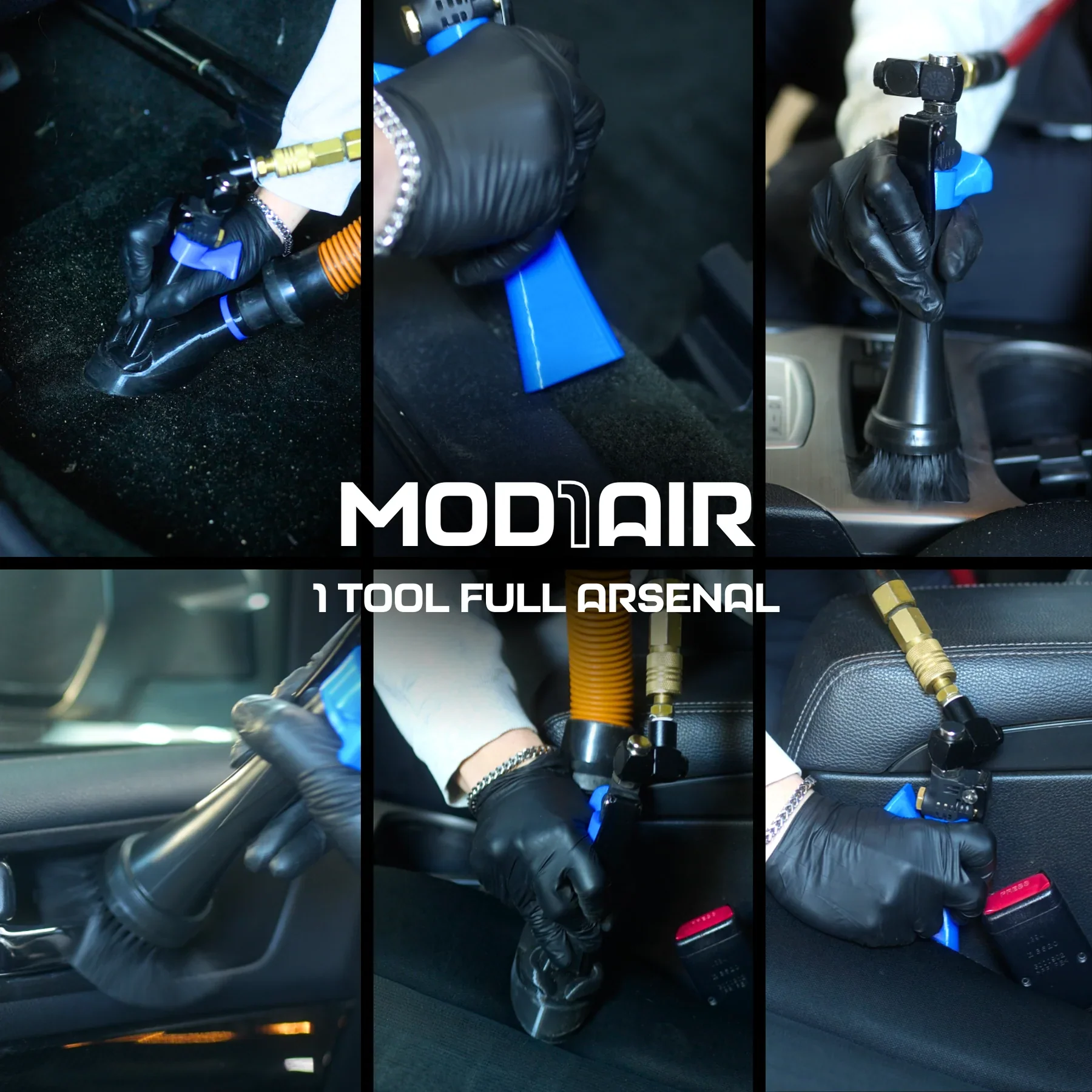 Detail Demon MOD1AIR Complete Air Tool 8 Piece Modular Detailing Kit - Image 2