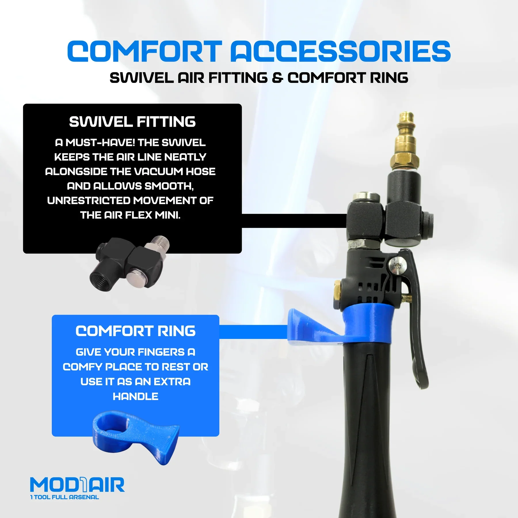Detail Demon MOD1AIR Complete Air Tool 8 Piece Modular Detailing Kit - Image 4