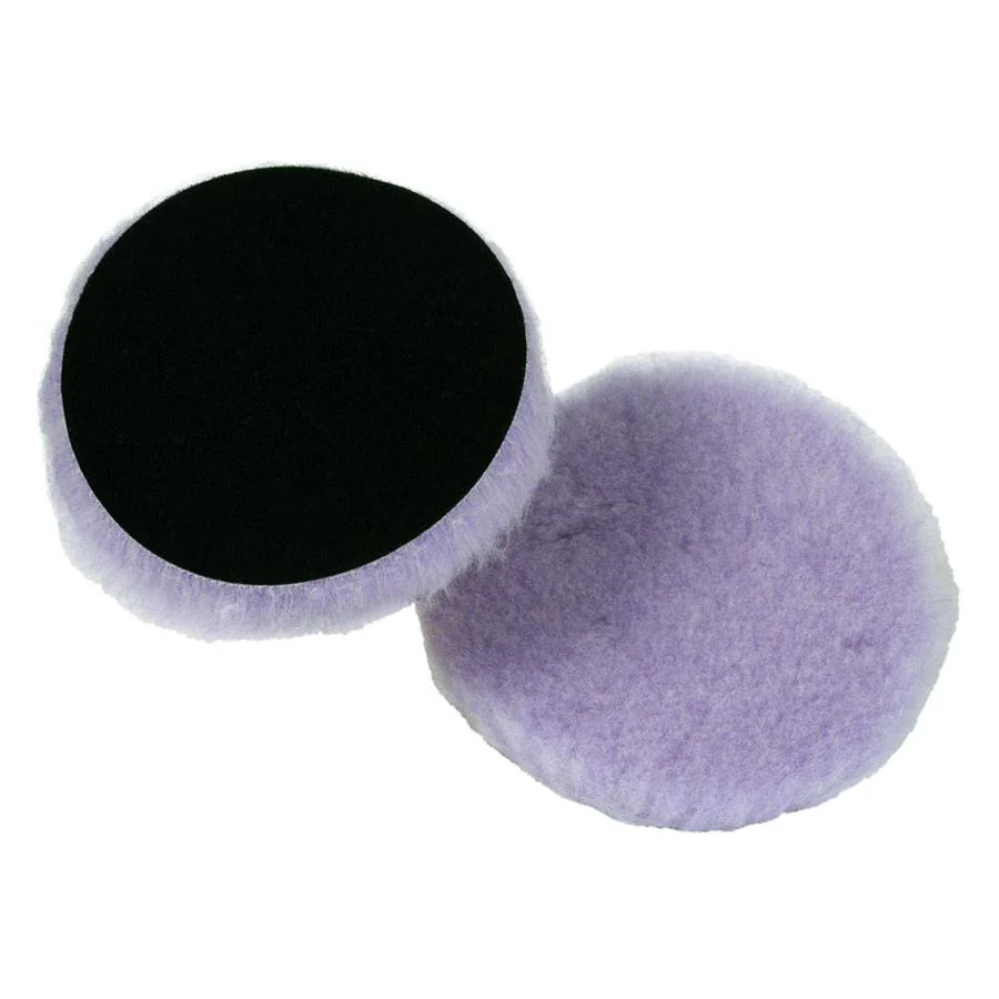 Lake Country Purple Foamed Wool Buffing/Polishing Pad 3"