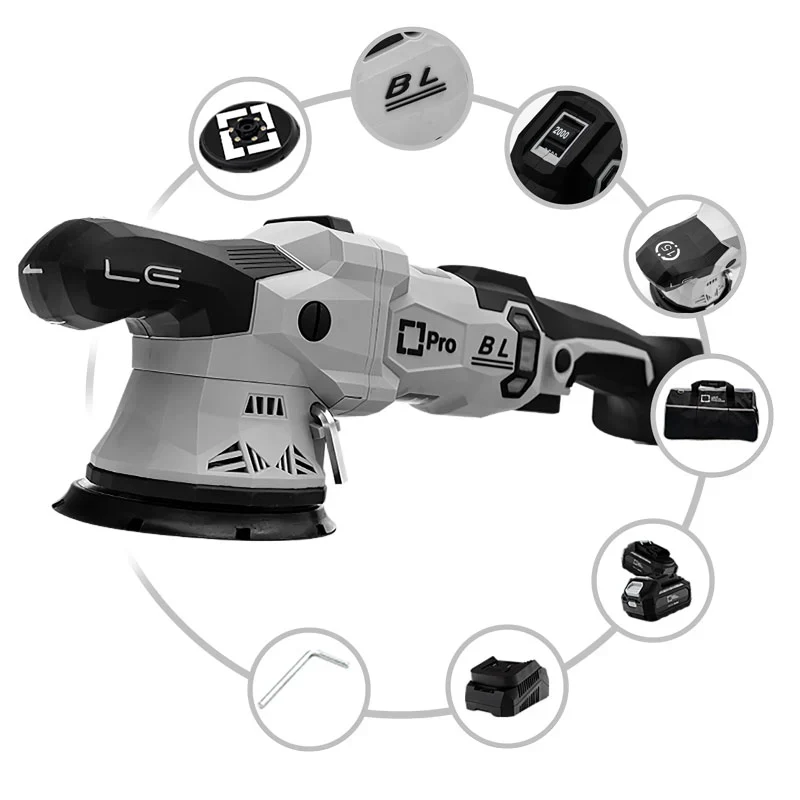 Liquid Elements A4500 Pro Cordless Polisher 5" 15mm - Image 3