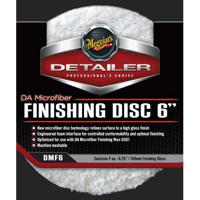 Meguiar's DMF6-DA Microfiber Finishing Pad 6" 2-Pack