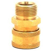 MTM 3/8" QC Brass Coupler x M22 M 15mm Plug 24.5004 (15mm)
