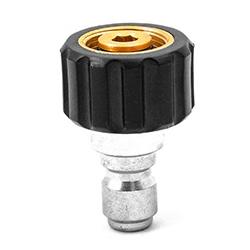 MTM Hydro 15mm Twist Seal Coupler X 3/8" Stainless QC Plug 24.5008 - Image 2