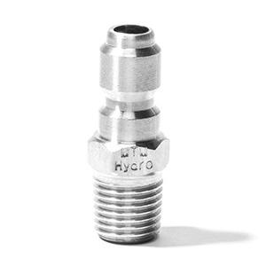 MTM Hydro Plated Steel 1/4" QC Male Plug - Low Profile 24.5006