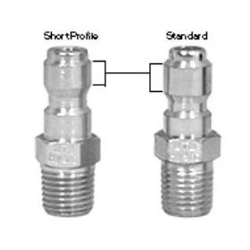 MTM Hydro Plated Steel 1/4" QC Male Plug - Low Profile 24.5006 - Image 2
