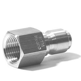 MTM Hydro Stainless Steel 3/8" QC Female Plug 24.0081 - Image 2