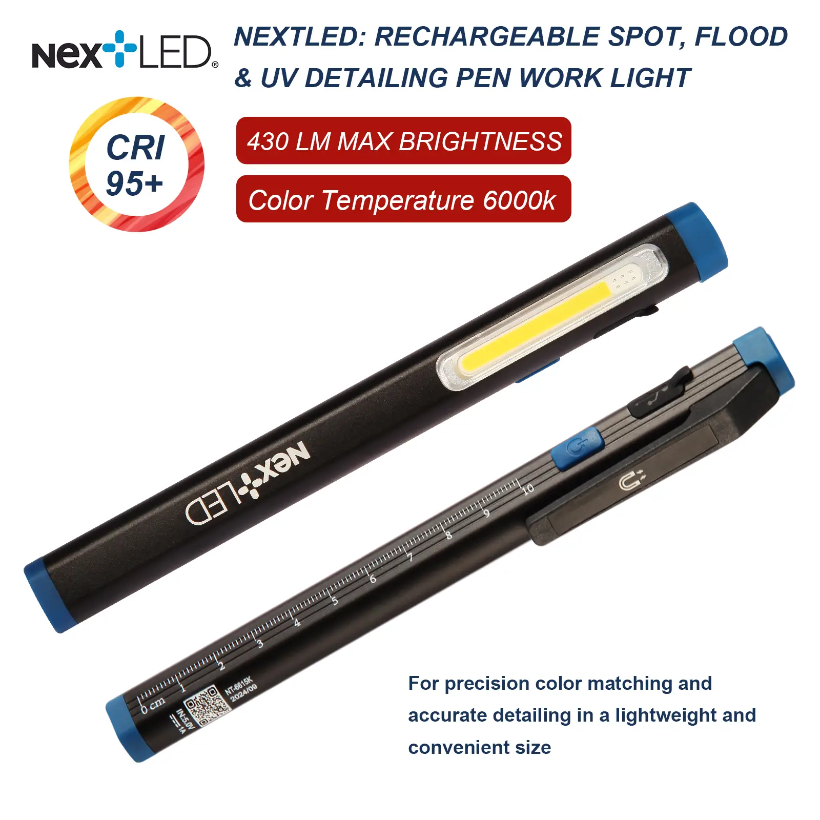 NextLED Professional, 3-in-1, Auto Detailing Pen Work Light NT-6615K - Image 3