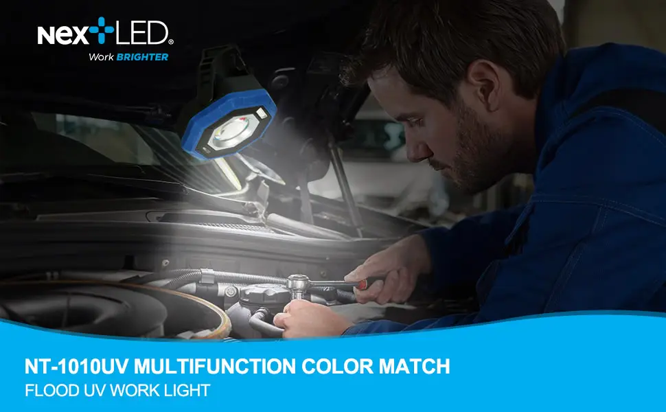 NextLED Professional CRI 95, Color Match Flood Light with UV Function NT-1010UV - Image 4