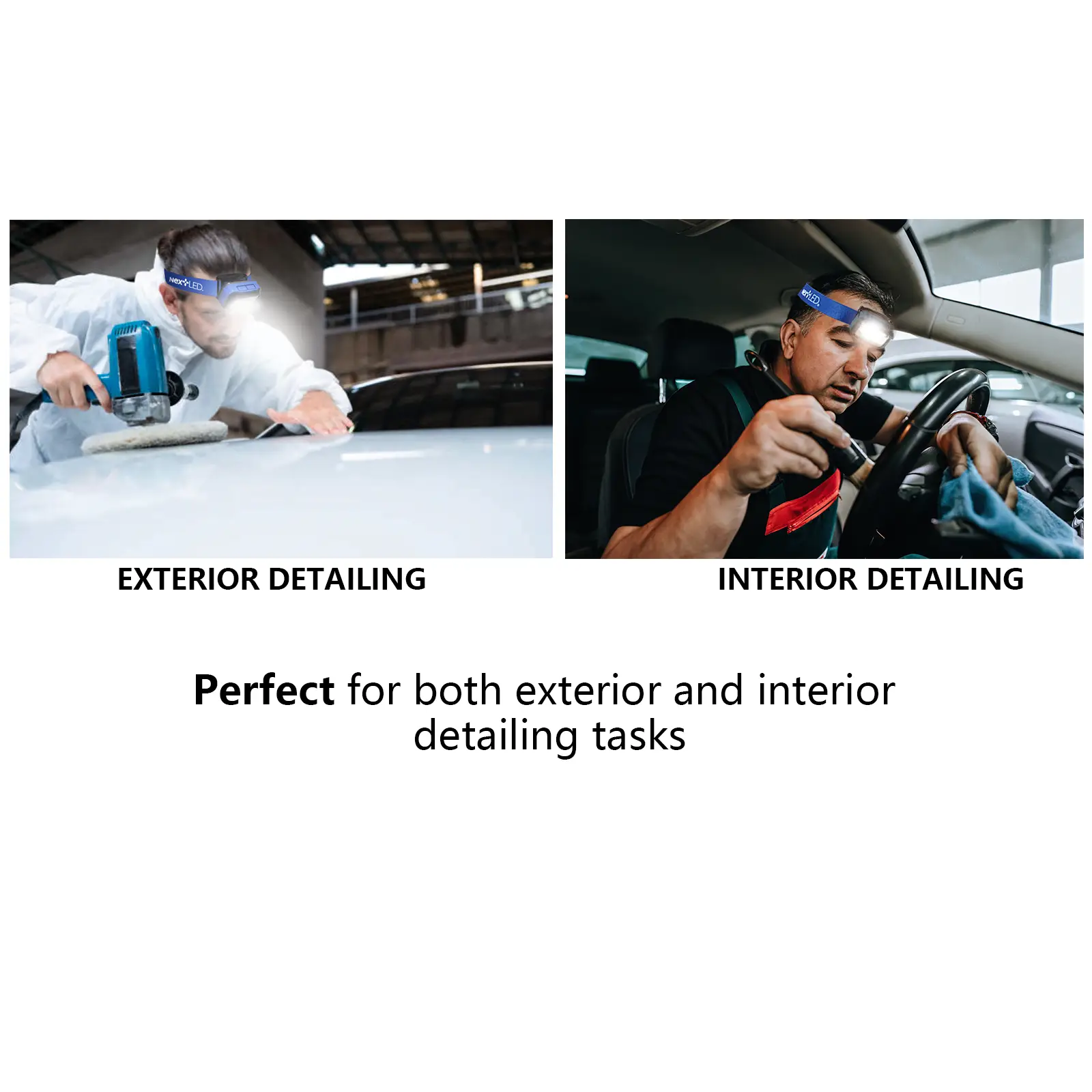 NexLED Professional CRI 95+ Rechargeable Detailing Headlamp NT-2143C-B - Image 6