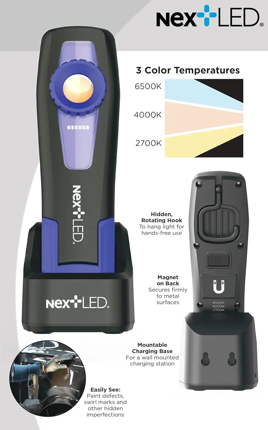 NextLED Professional CRI 96+, 3 Temperature Color Matching Light NT-2040B-3 - Image 5