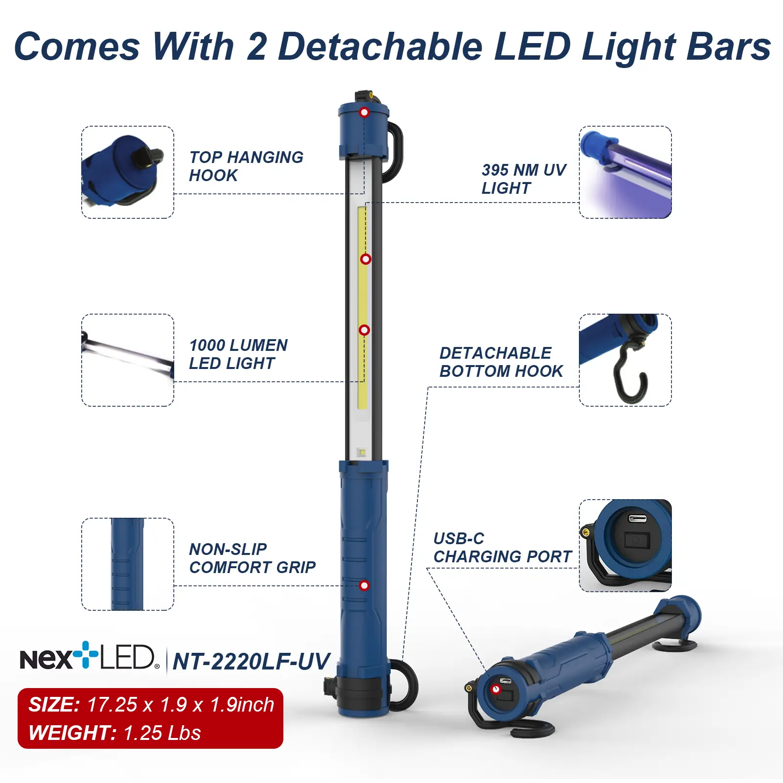 NextLED Under Hood LED Work Light NT-EF2220LF-UV - Image 3