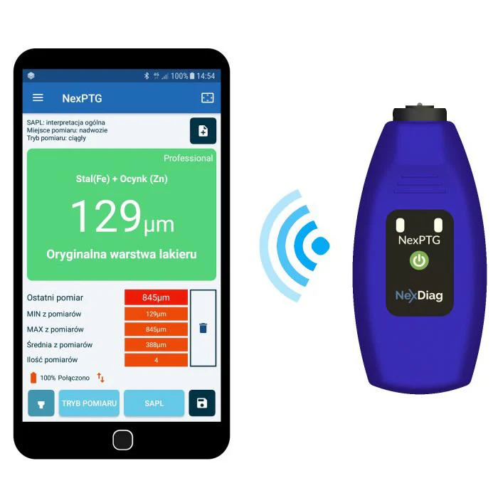 NexPTG Professional Bluetooth Paint Thickness Gauge - Image 5