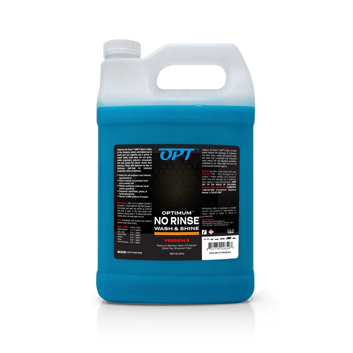Optimum ONR No Rinse Wash and Shine 128oz Rev6