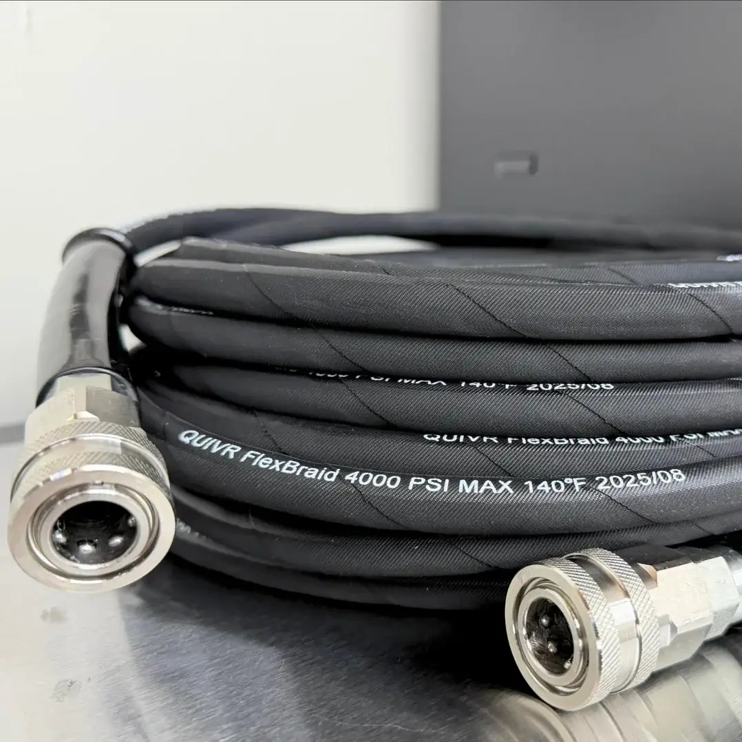 Quivrflex Pressure Wash FlexBraid Hose 50ft - Image 3