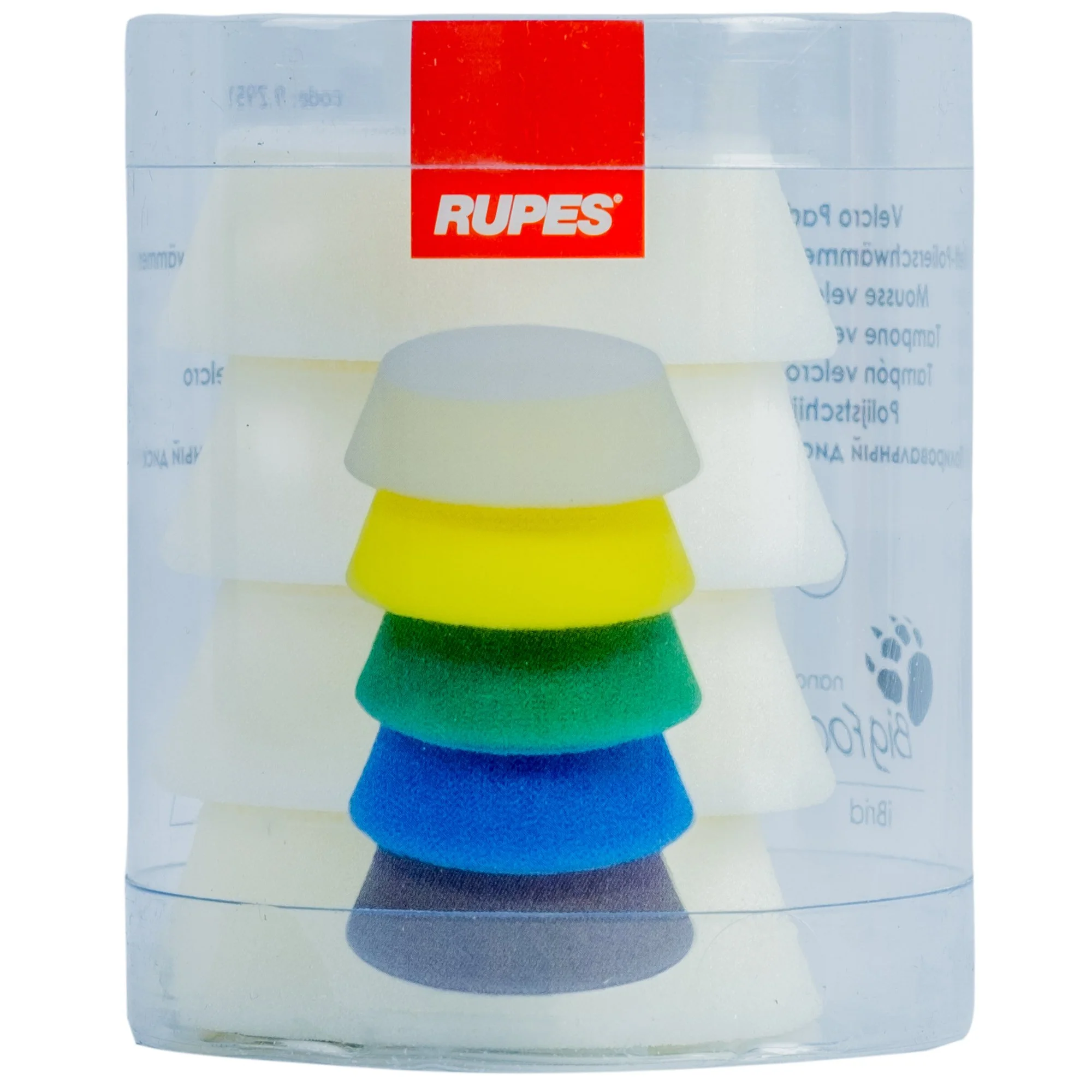 RUPES 2" White Ultra Fine Foam 9.DA70S 4 Pack