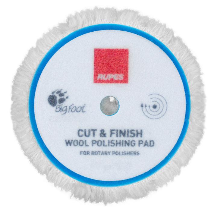 RUPES Cut & Finish Wool Rotary Polishing Pad (3", 5", 6")
