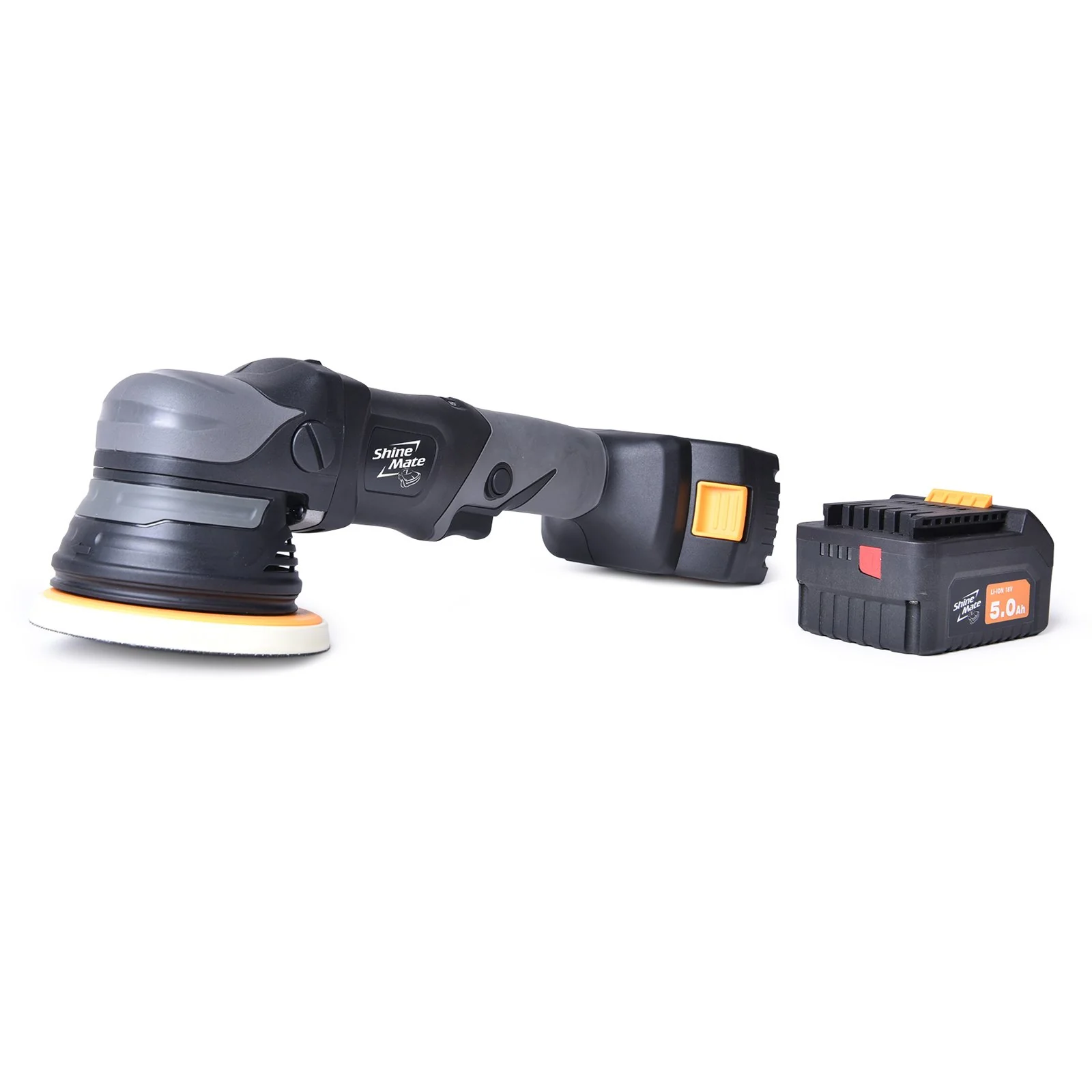 ShineMate EB351 5" 12mm Throw Cordless Polisher Kit - Image 2