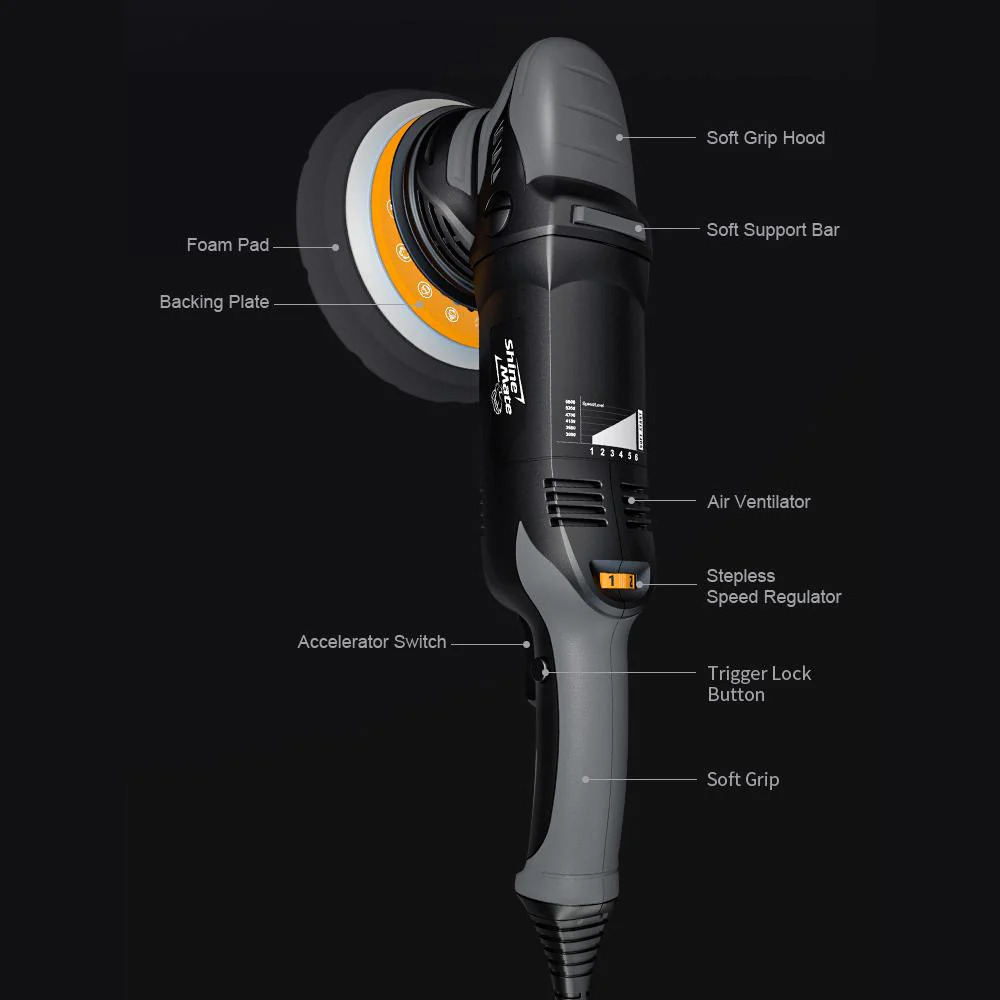 ShineMate EX620 6" 21mm DA Polisher Kit - Image 5
