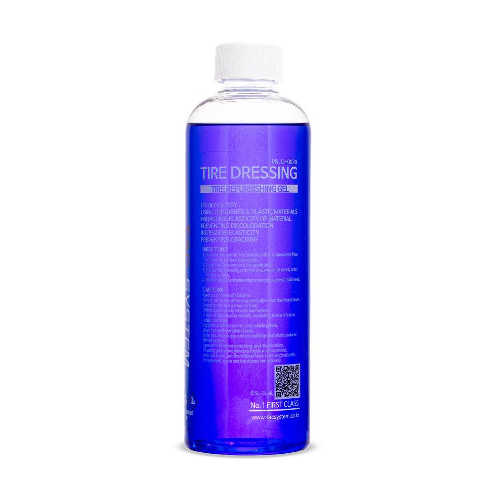 TACSYSTEM Tire Dressing, Rubber, Trim Dressing 500ml (Wet Finish)