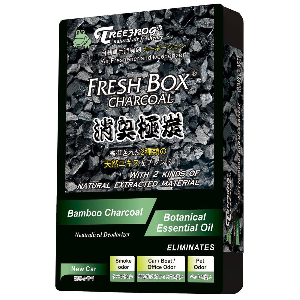 Treefrog Fresh Box Charcoal - New Car Air Freshener
