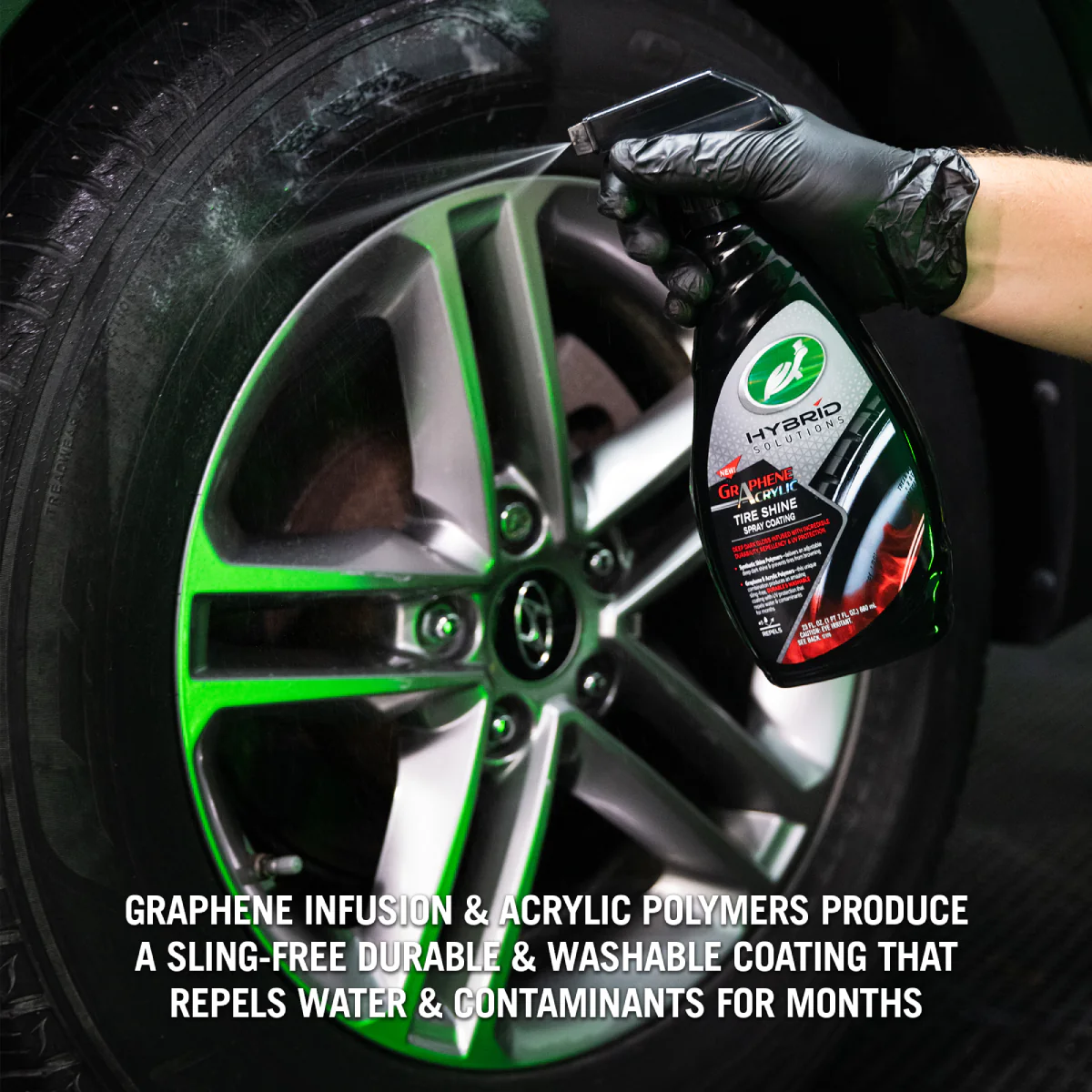 Turtle Hybrid Solutions Graphene Acrylic Tire Shine 23oz - Image 4