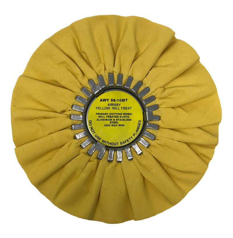 Zephyr Yellow Cutting Airway Wheel (8", 10")